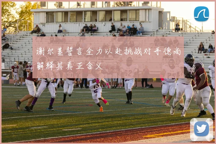 谢尔基誓言全力以赴挑战对手德尚解释其真正含义